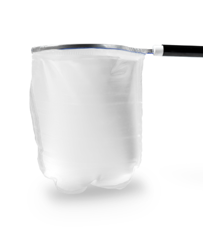 U Shaped retrieval bag used to remove specimens from the abdominal cavity during surgery.